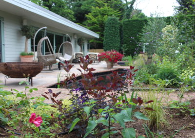 GARDEN CABIN PROJECT Pond and Patio