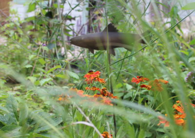 GARDEN CABIN PROJECT flowers and fish